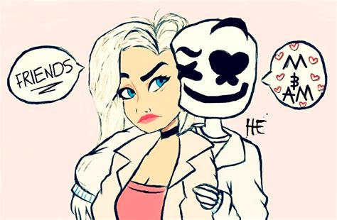Marshmello And Anne Marie Friends By Hediehtheartist On Deviantart
