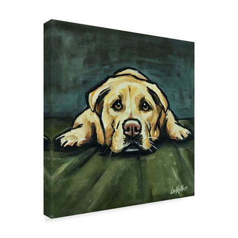 Winston Porter Lab In Floor On Canvas By Hippie Hound Studios Painting