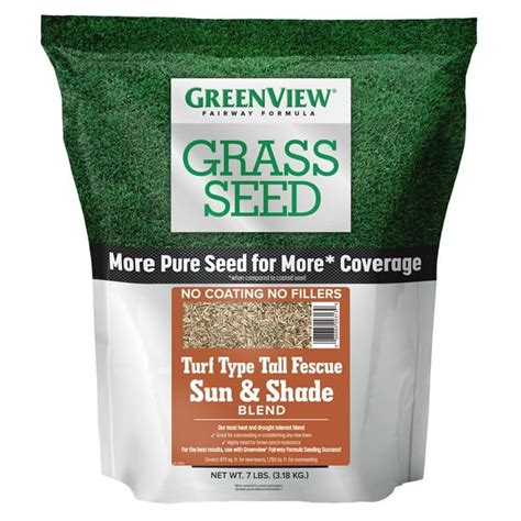 Greenview Fairway Formula Grass Seed Turf Type Tall Fescue Sun And Shade