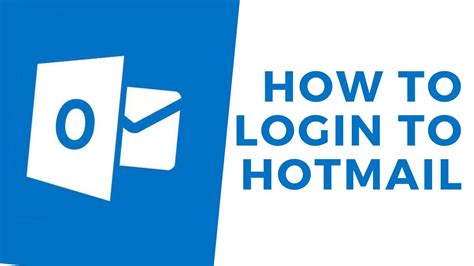 Hotmail Login Login To Hotmail Sign In Youtube