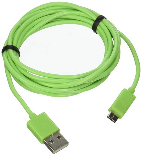 Neon Green 3ft Micro Usb Data Cable Charger For Samsung
