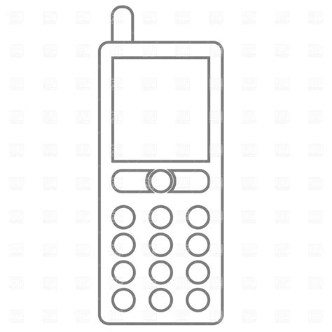 Cell Phone Mobile Phone Clipart Black And White Clipart Free To Use