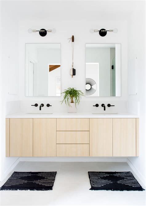 Los Angeles Double Bathroom Vanity Ideas Scandinavian With Medicine
