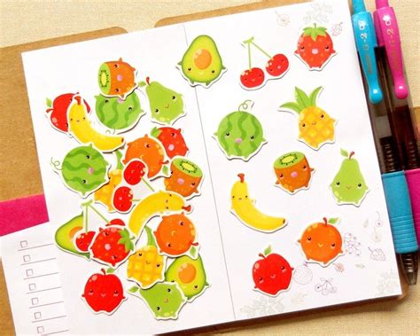 水果貼紙 30入 手帳貼紙系列 食物貼紙 fruit stickers 設計館 beaglecakes 插畫工作室 貼紙 pinkoi