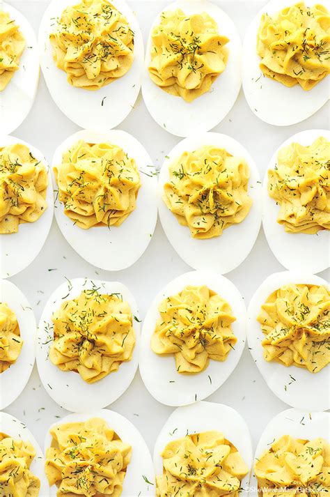 When i'm creating or lightening bakery recipes and batters, i use only one egg whenever possible. Perfect Deviled Eggs Recipe | She Wears Many Hats