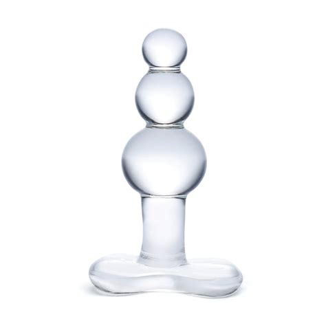 Glass Anal Toys Collection Anal Ribbed Pleasure Toys Gläs Sex Toys — Glastoy