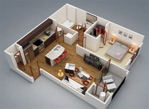 Planos De Casas Modernas De 1 Dormitorio