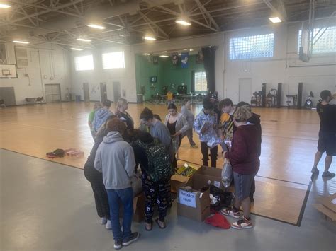 Fred Moore High School Interact Assembles Survival Kits For The