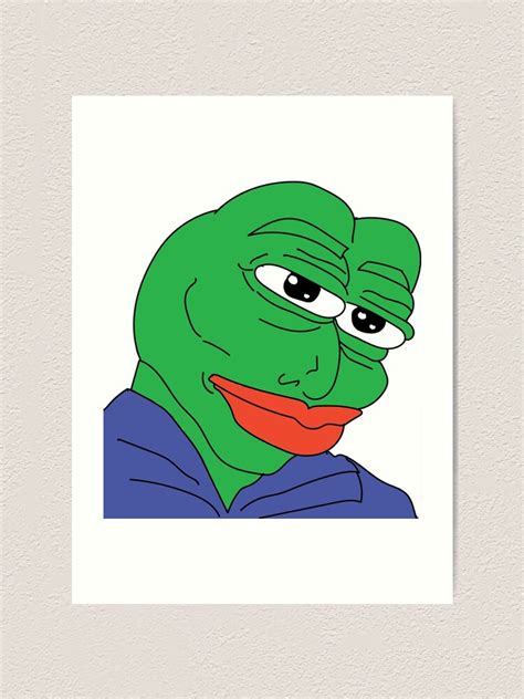 Pepega Twitch Emote Art Print For Sale By Renukabrc Redbubble