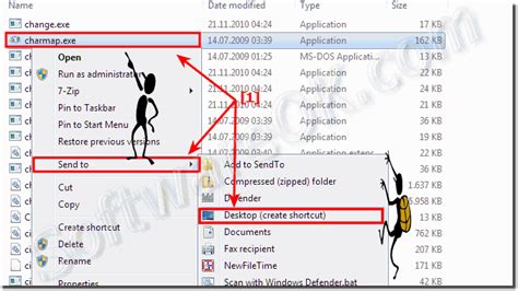 Create Character Map Windows 7 Desktop Shortcut To Insert A Special