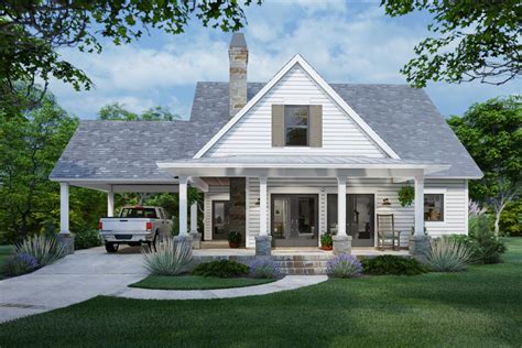 3 Bed New American Cottage House Plan With Carport And Bonus 16920wg