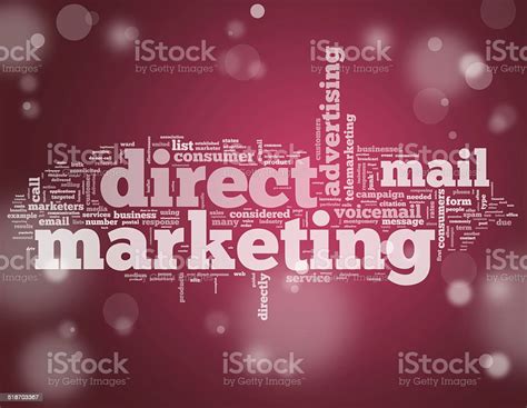 Word Cloud Direct Marketing Stock Illustration - Download Image Now ...