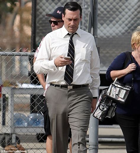 We Thought The Underwear Was Authentic Jon Hamm Appears To Go Commando In Snug Trousers On Set