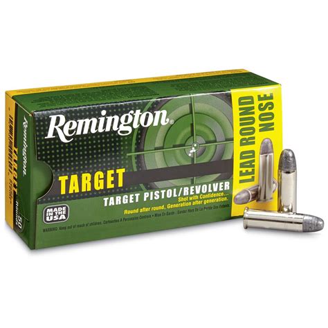 Remington Target Pistol Revolver Ammo 38 Special Lrn 158 Grain