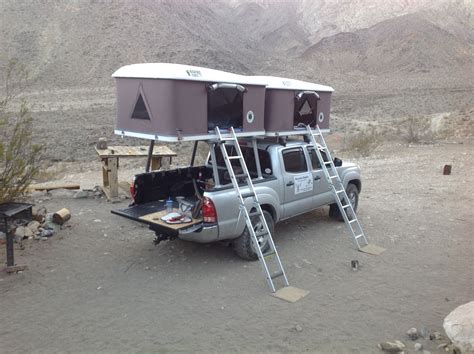 Two Roof Top Tents Installed On The Same Toyota Tacoma Truck