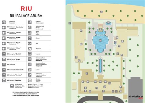 Aruba Riu Palace Buildings Map