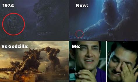 Kong is set to continue the story previously laid out in 2014's godzilla, 2017's kong: Godzilla Vs Kong Meme Ft. King Kong Size