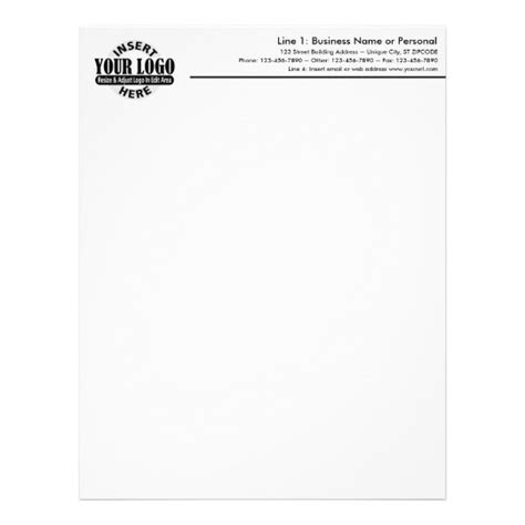 How to design a logo for your business. Basic Business Letterhead with Logo | Zazzle.com