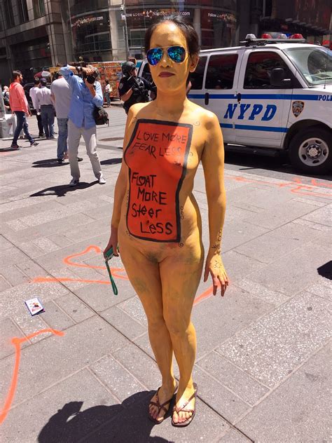 Nsfw Times Square Went Nude For Bodypainting Day Vice SexiezPix Web Porn