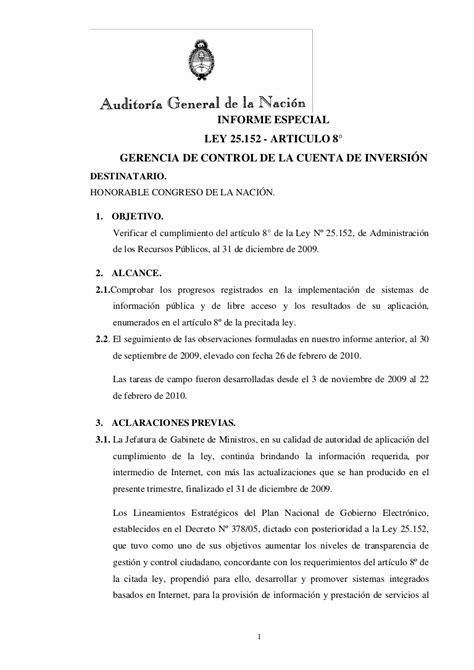 Informe Completo De La Auditoría General De La Nación