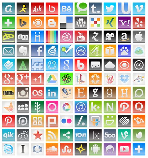 110 Free Social Media Icons For 2014 Vector Pngs