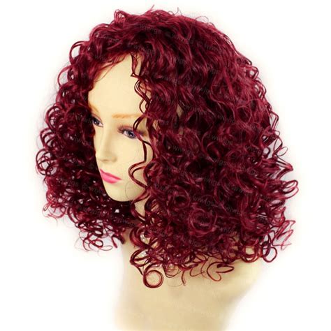 Wiwigs Amazing Wild Untamed Medium Curly Wig Burgundy Red Mix Ladies