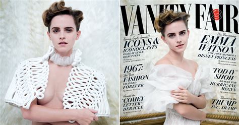 People Are Angry Feminist Emma Watson Has Posed For A Braless Vanity Fair Photoshoot Metro News