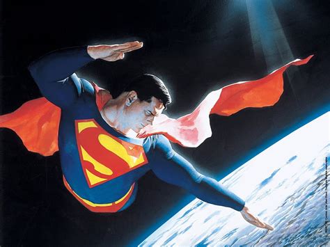 superman flying above the earth alex ross superman art hd wallpaper pxfuel