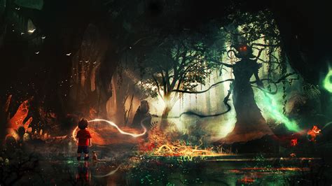 Artwork Fantasy Art Digital Art Magic Forest Vraska Wallpapers Hd