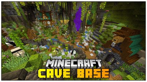 I Made An Epic Lush Cave Base For Minecraft 117 Youtube
