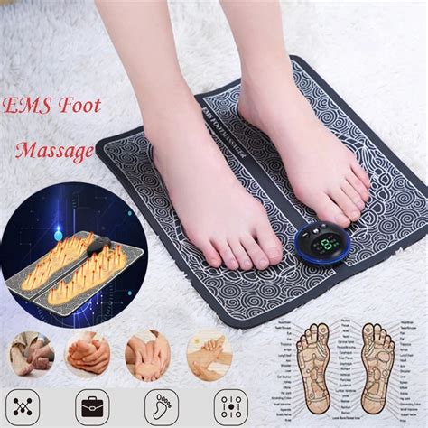 Foot Massager Electric Massage Pad Feet Muscle Stimulator Mat 【52off】
