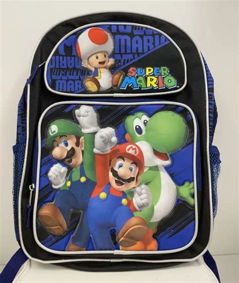 Nintendo Super Mario Bros Backpack~luigi~mario~yoshi 16 Backpack