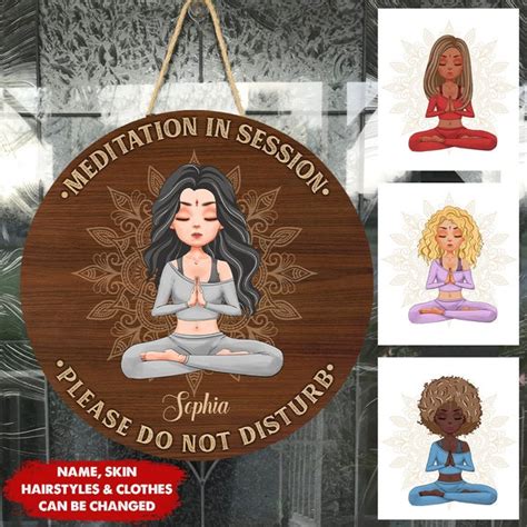 Meditation Sign Etsy