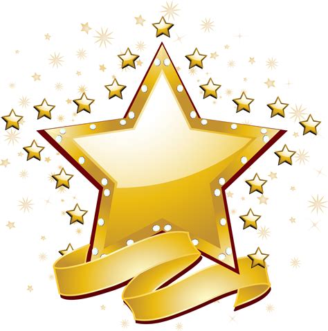Gold Star Clipart No Background ~ Star Clipart Gold Clip Background