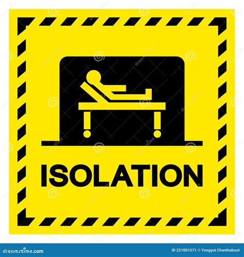 Isolation Symbol Sign Vector Illustration Isolated On White