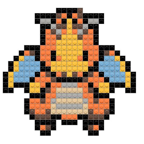 Dratini Pixel Art Template