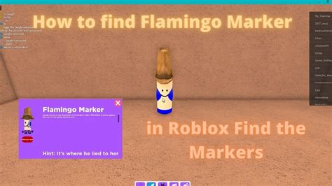 How To Find Flamingo Marker In Roblox Find The Markers Youtube
