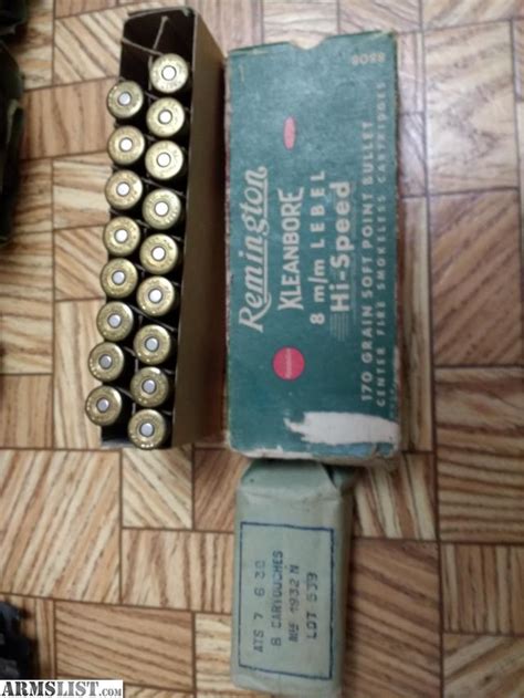 Armslist For Sale 8mm Lebel Vintage French Ammo