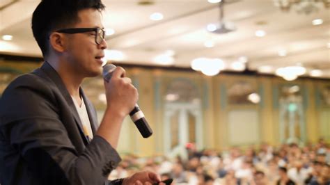 It is at this point where the couple ultimately decides to bring a commitment to another level. 4K Asian professional coach speaking into the microphone ...