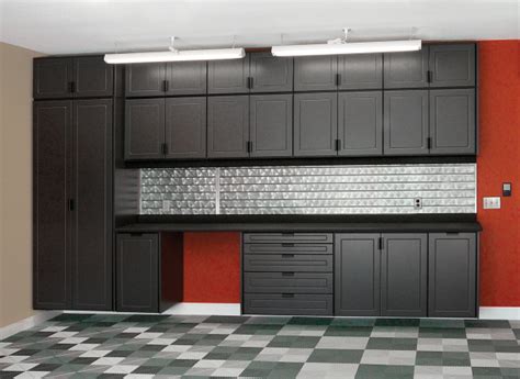 Organizing your garage space when you own a car, you have to take good care of it. Garage Cabinets in Black | Custom Cabinets Houston ...