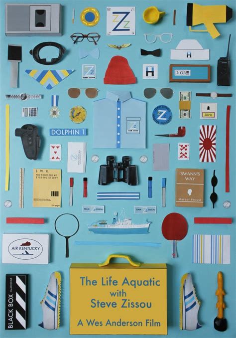 The Life Aquatic With Steve Zissou Inspired Retro Movie Print Wes