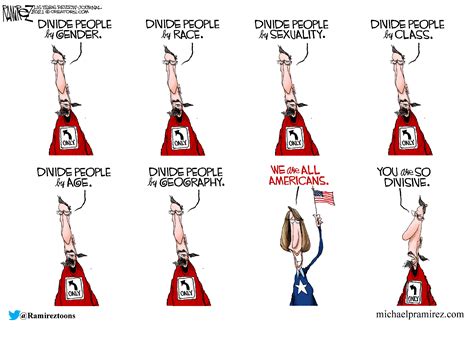 Political Cartoon Us Left Right Division The Week