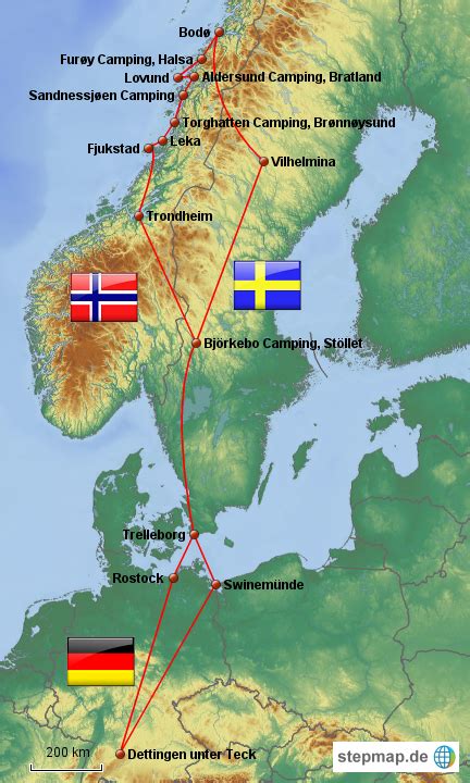 Stepmap Schwedennorwegen 2014 Landkarte Für Deutschland