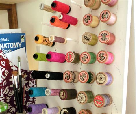 How To Make A Wooden Spool Thread Holder Thread Storage Sewing