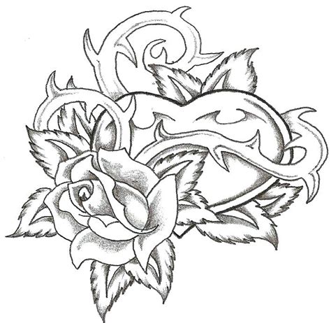 Free Coloring Pages Roses And Hearts Bornmodernbaby