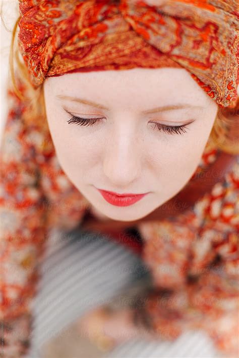 Young Beautiful Woman With Freckles Outdoors Del Colaborador De Stocksy Maja Topcagic Stocksy