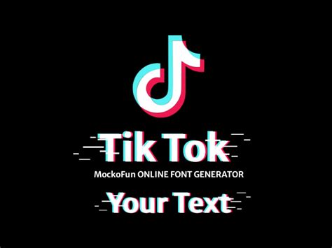 Free Tiktok Font Generator Mockofun