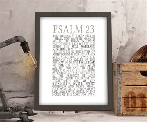 Psalm 23 Framed Scripture Art Honeycomb Proverbs
