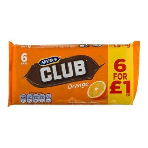 Mcvities Club Orange 6 Pack A B Snell And Son