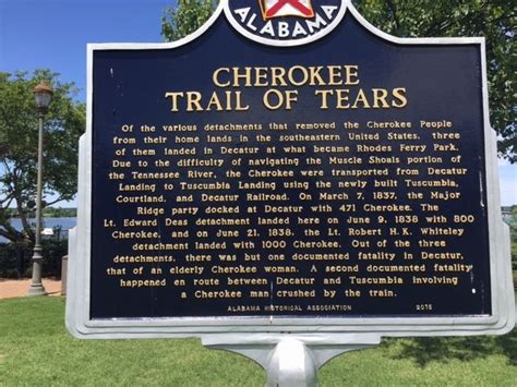 Cherokee Trail Of Tears Historical Marker